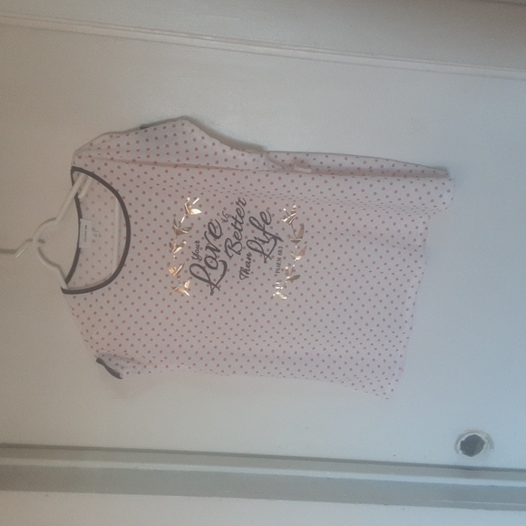 Nwot Psalm 63:3 Polka Dot Top Sz 1X - Picture 1 of 9